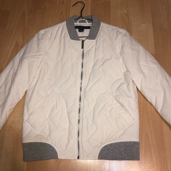French Connection White Bomber Jacket. - Picture 2 of 7